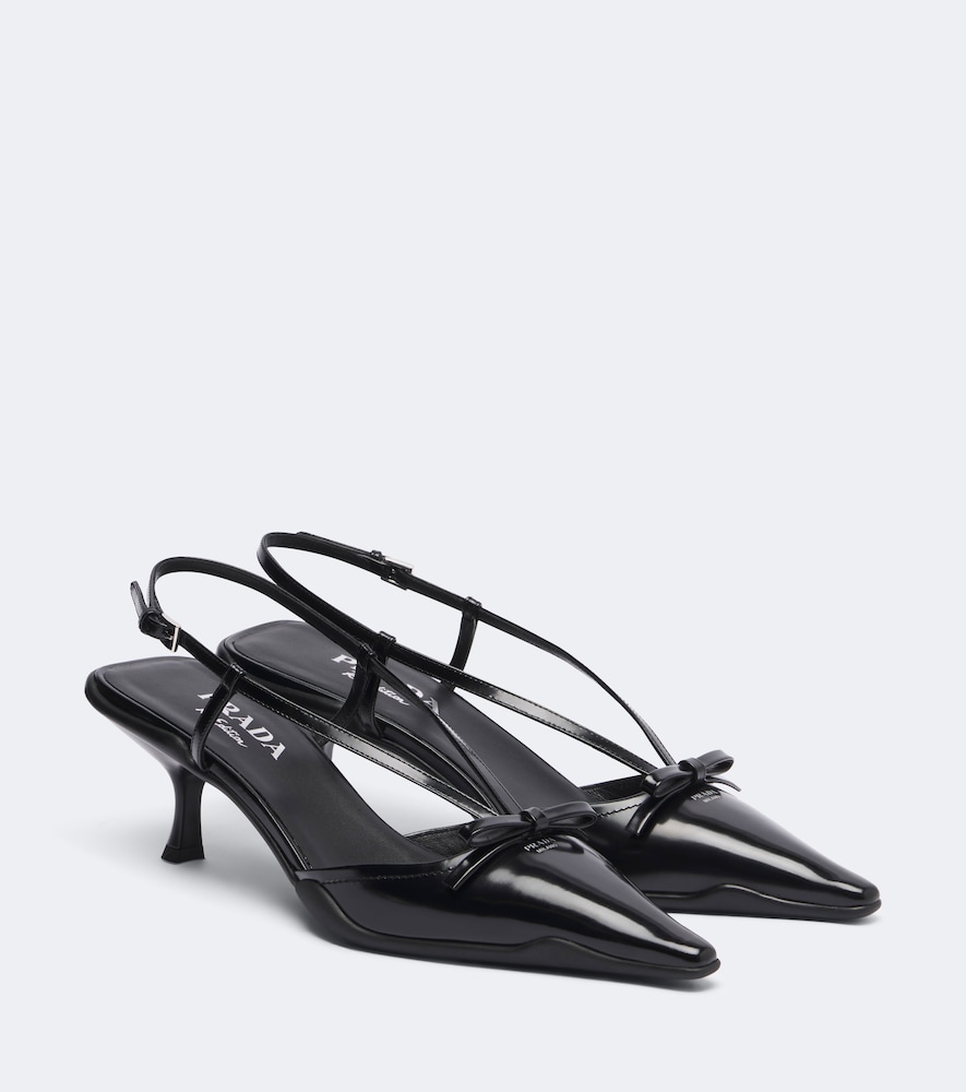 Prada Escarpins slingback en cuir nud 1100 €