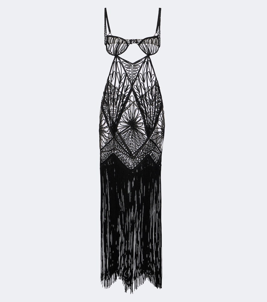 Bustier-Kleid aus Tüll