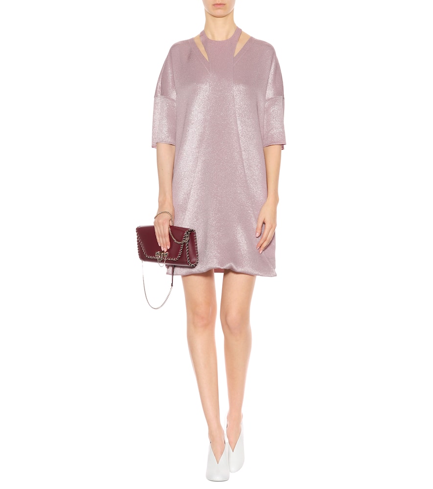Metallic crêpe minidress by Valentino Metallic crêpe minidress by Valentino
