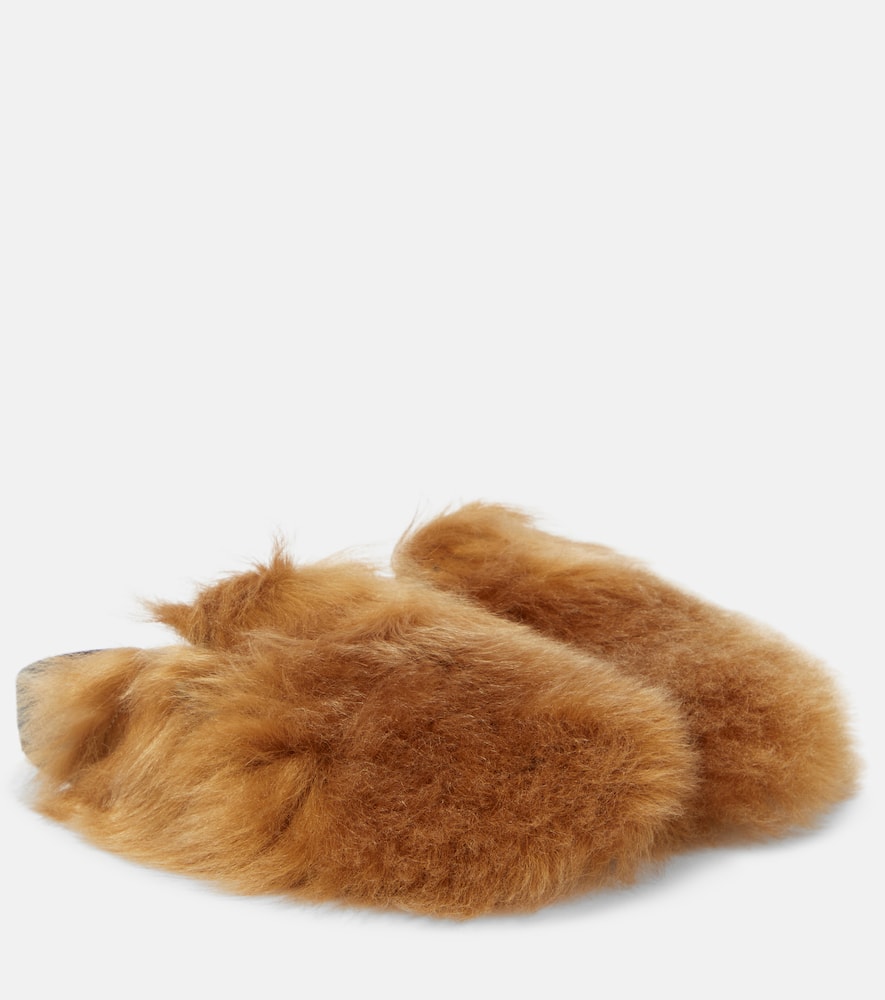 alanui mules journey en shearling