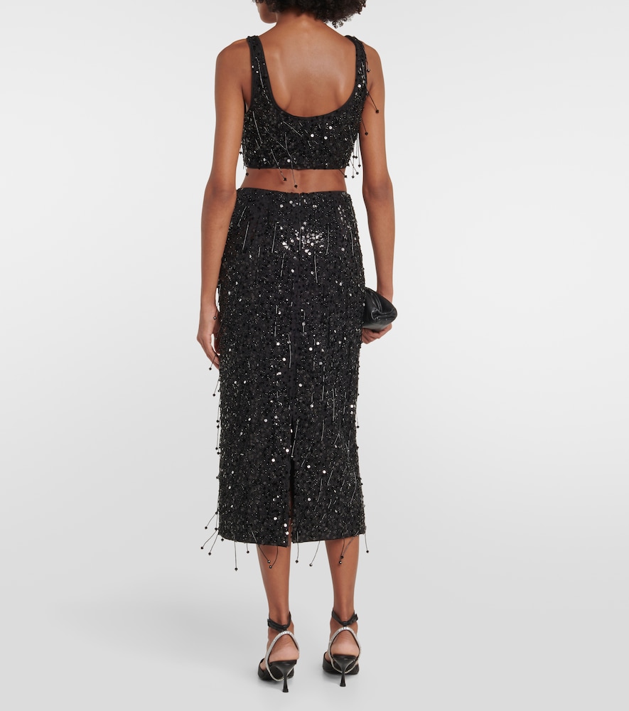  Simkhai Simkhai Gisele Sequined Midi Skirt 