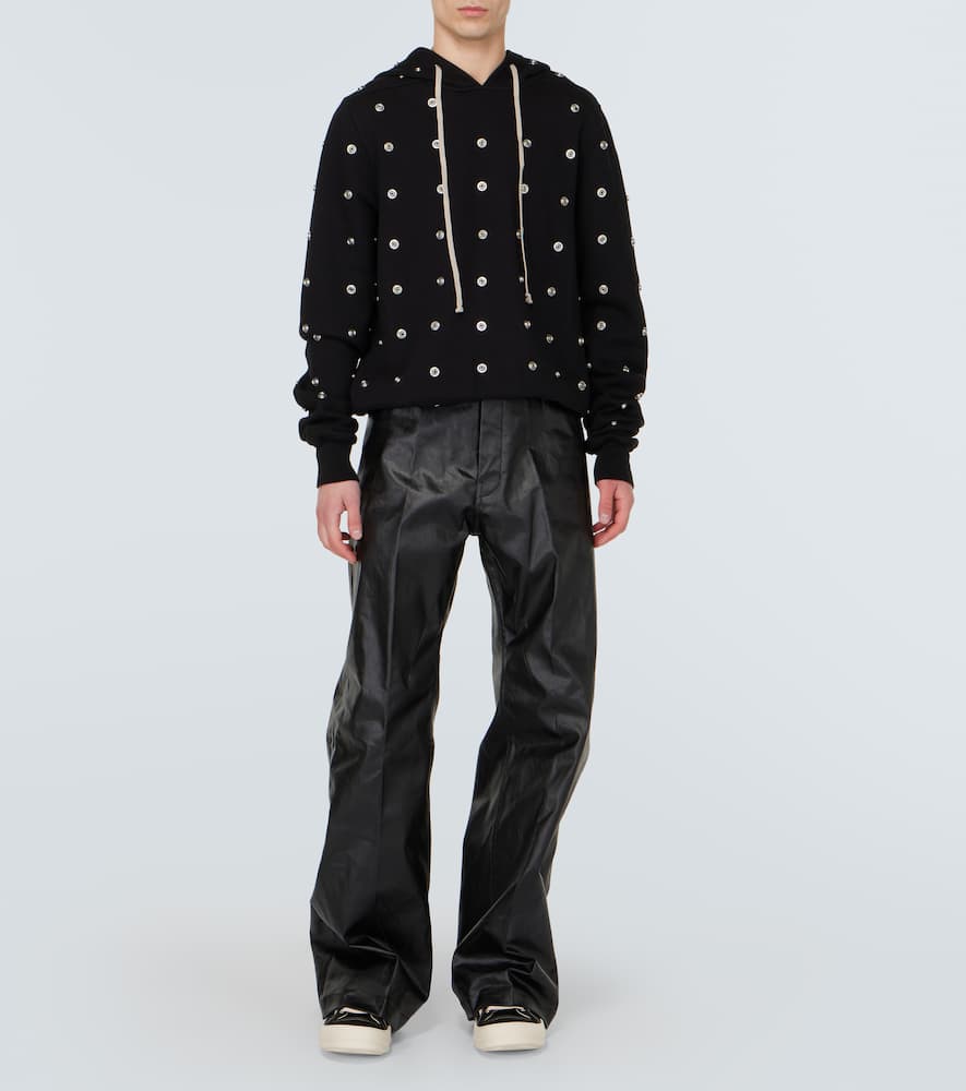 Rick Owens Drkshdw Hoodie Granbury Aus Baumwoll-jersey In Schwarz