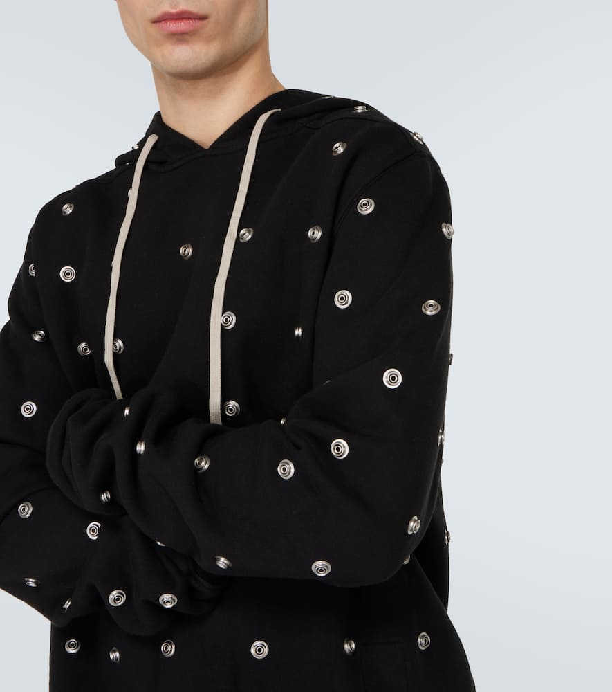 Rick Owens Drkshdw Hoodie Granbury Aus Baumwoll-jersey In Schwarz