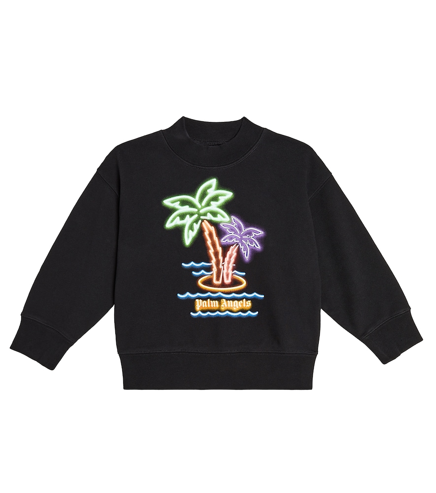 Palm Angels Kids Printed cotton jersey sweatshirt　Palm Angels キッズ プリント コットンジャージー スウェットシャツ Palm