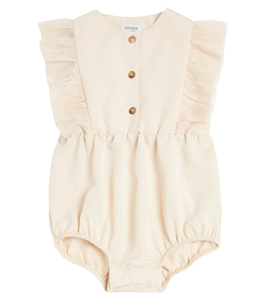 Donsje Baby Odine jersey and tulle bodysuit