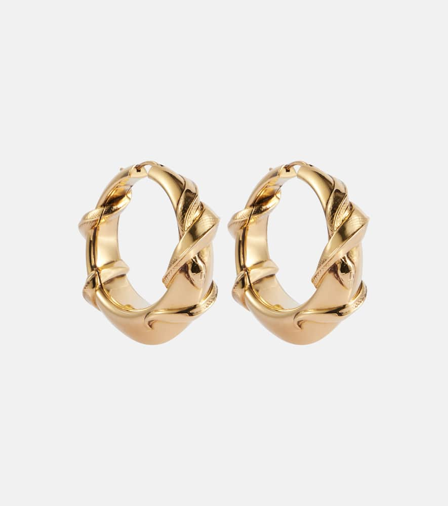 Snake hoop earrings