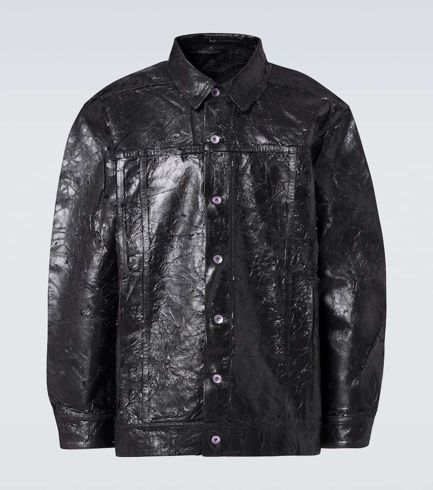 Coated denim jacket