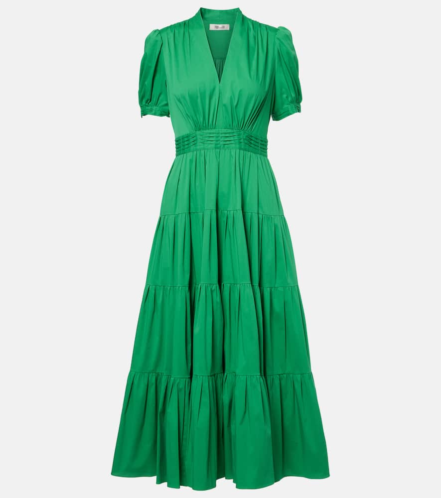 Darby cotton-blend maxi dress