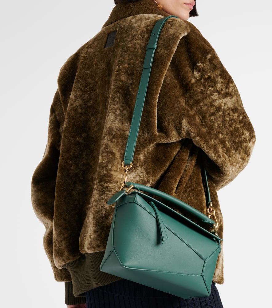 Puzzle Edge Small leather shoulder bag