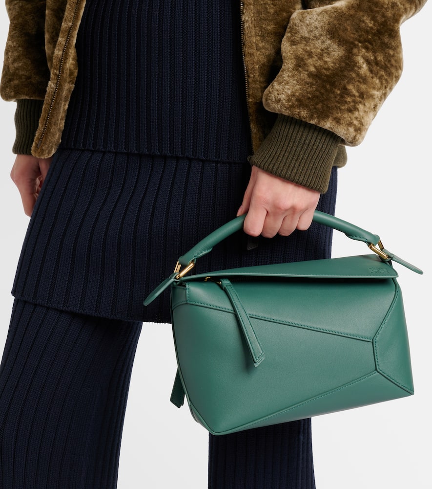 Puzzle Edge Small leather shoulder bag