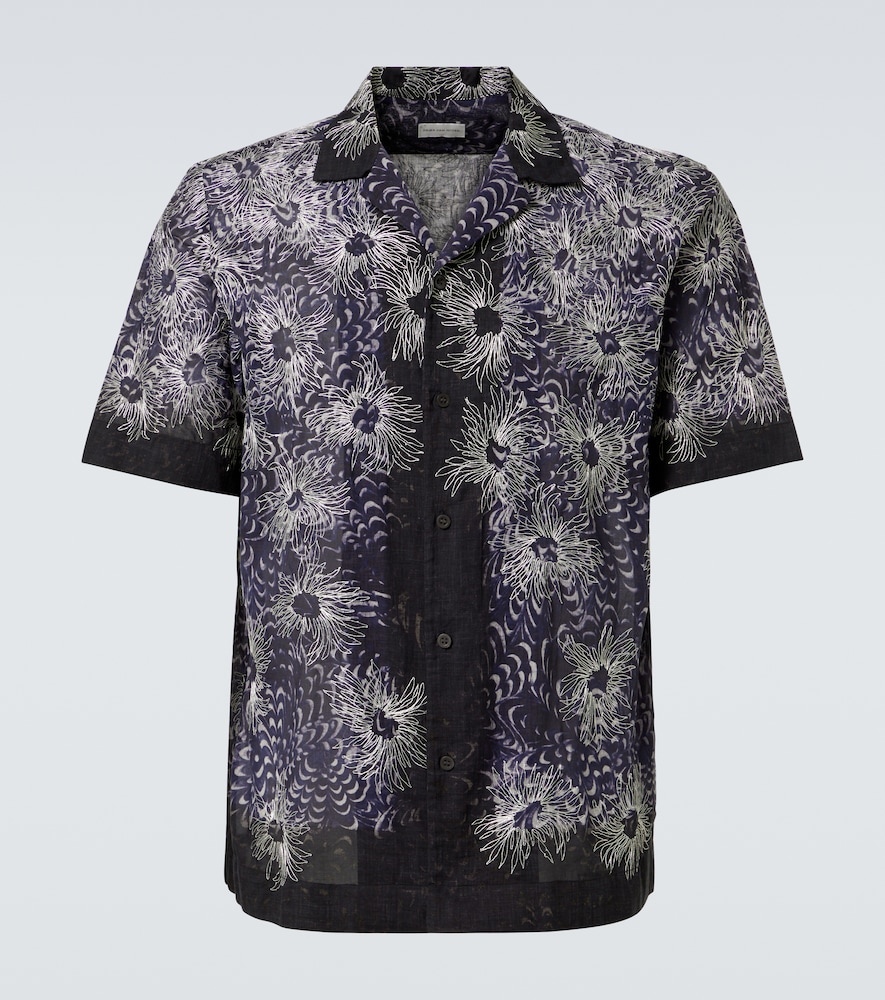 Dries Van Noten Dries Van Noten Embroidered cotton bowling shirt　Dries Van Noten 刺繍コットン ボーリングシャツ