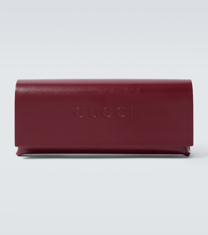Gucci Gg Rectangular Sunglasses In Green