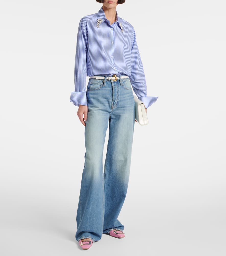 Belle Vivier leather ballet flats