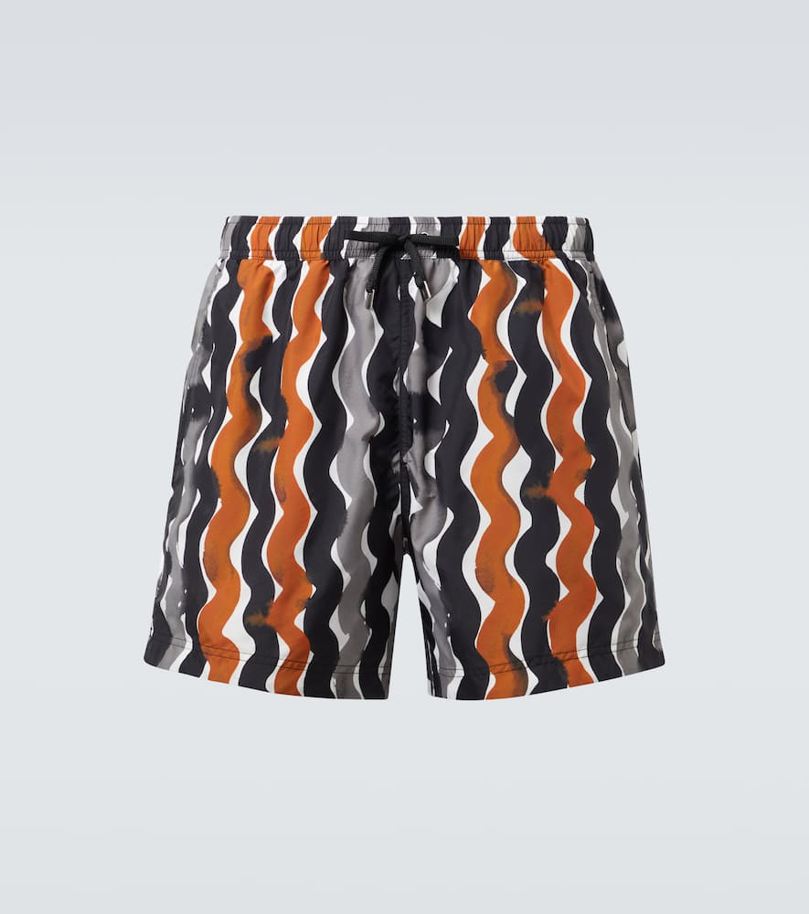 Printed swim trunks