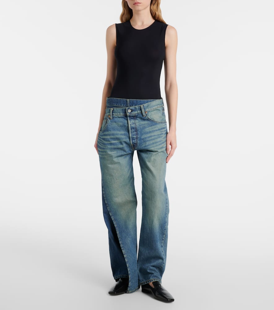 Junya Watanabe Blue Denim Jeans In Blue