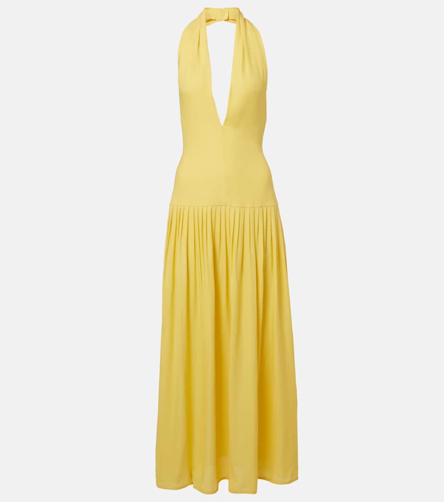 Tala halterneck georgette maxi dress
