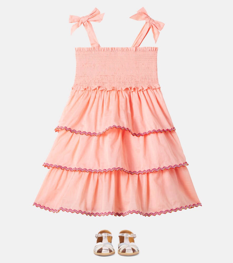  Zimmermann Kids Zimmermann Kids Rhiannon Tiered Smocked Cotton Dress 