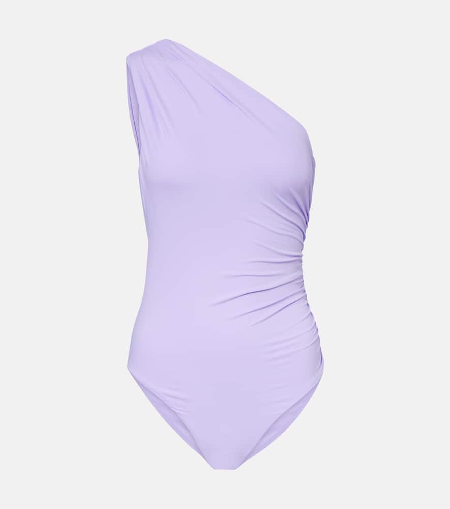 Melissa Odabash Arizona One-shoulder Swimsuit In Purple