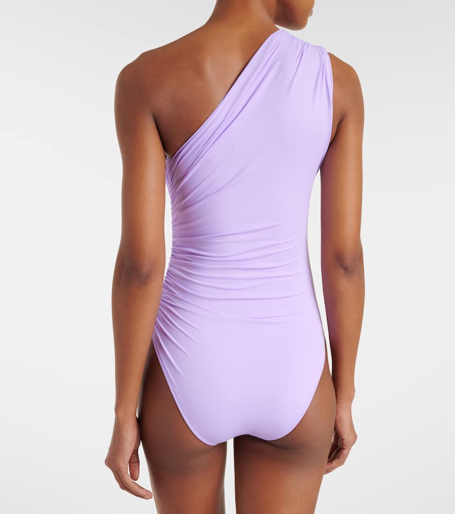 Melissa Odabash Arizona One-shoulder Swimsuit In Purple