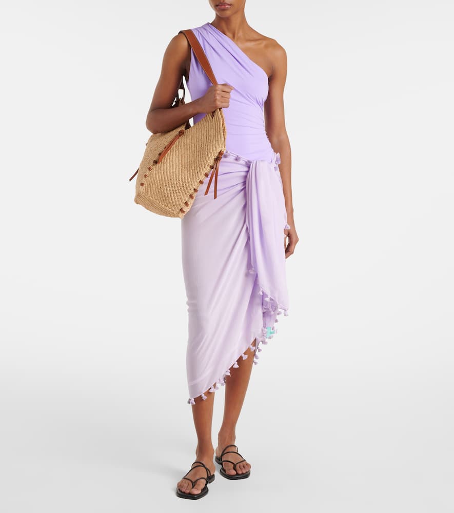 Melissa Odabash Arizona One-shoulder Swimsuit In Purple