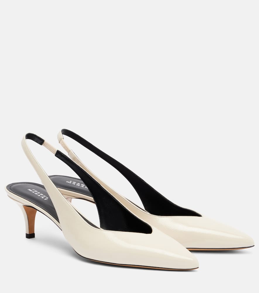 Padim 50 patent leather slingback pumps
