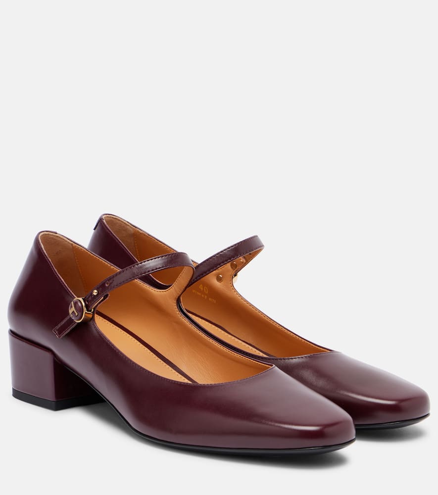 Leather Mary Jane pumps
