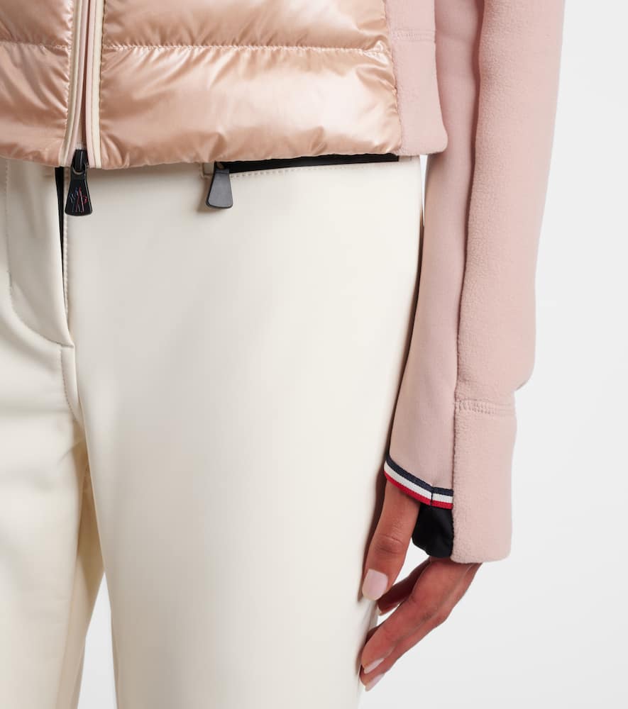 Moncler Down-paneled Jacket In Pink