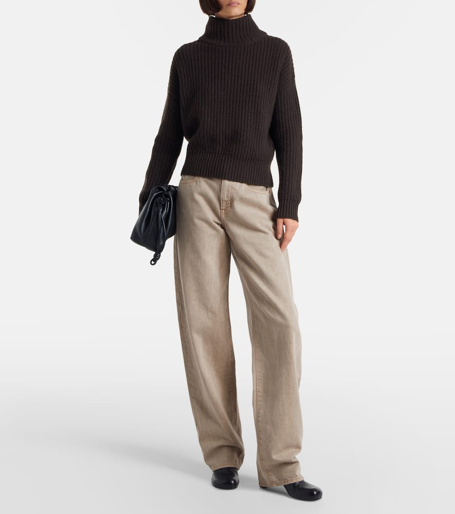 Slvrlake Tess High-rise Wide-leg Jeans In Neutral