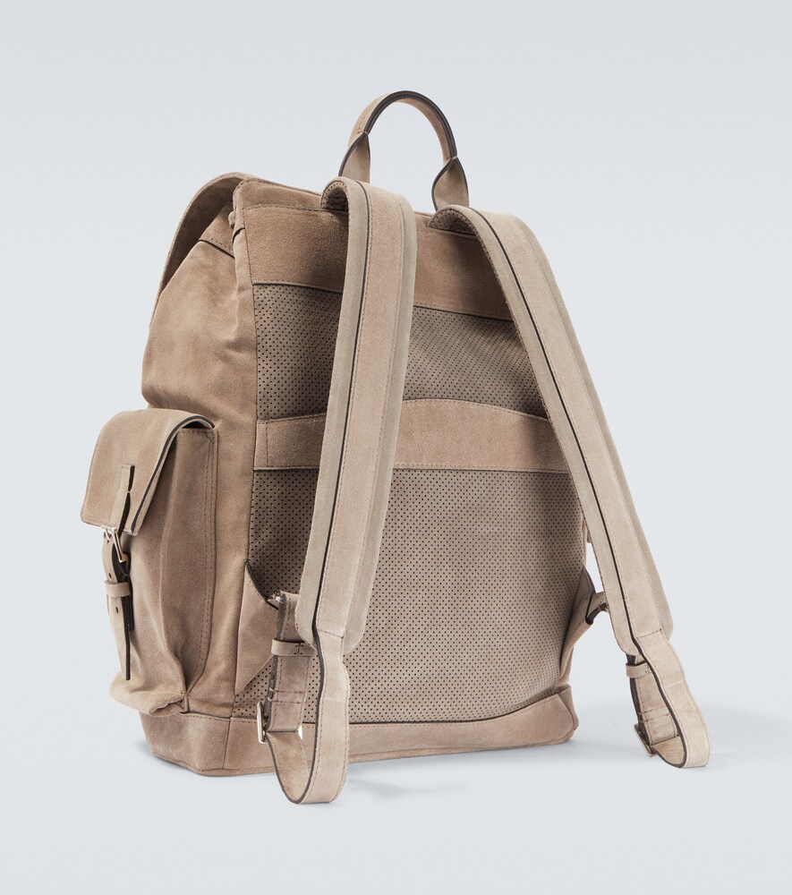  Brunello Cucinelli Brunello Cucinelli Suede Backpack 