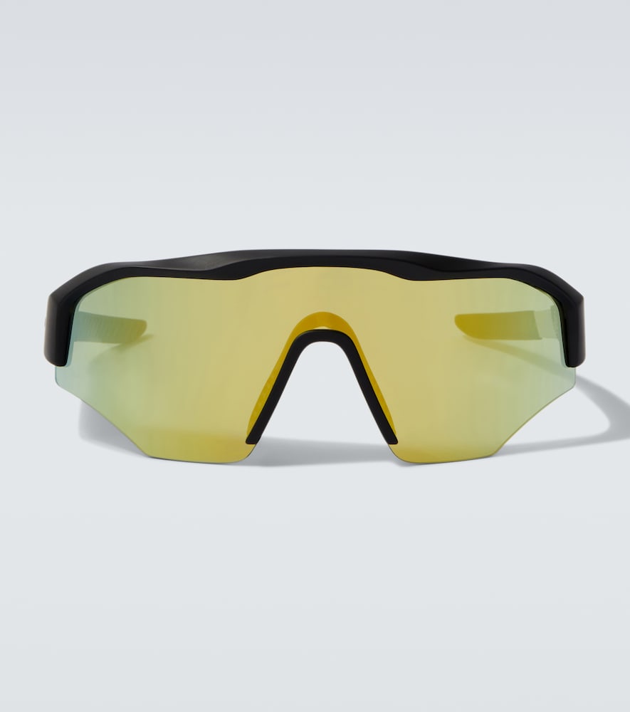 Gucci Logo shield sunglasses