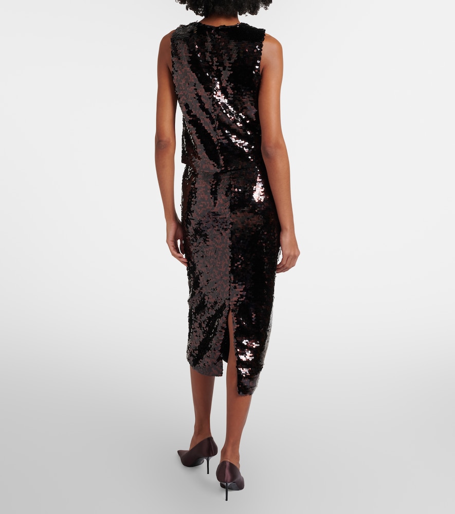 Ciara Sequined Pencil Skirt