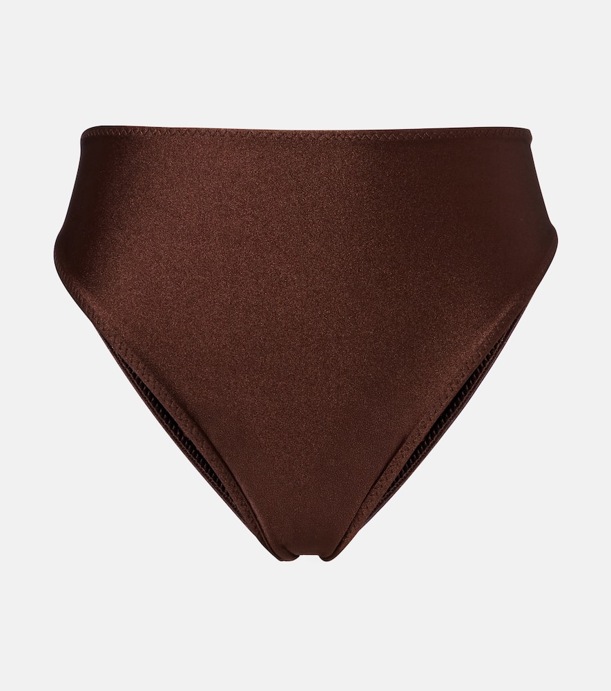 Same High-rise Bikini Bottoms In Brown