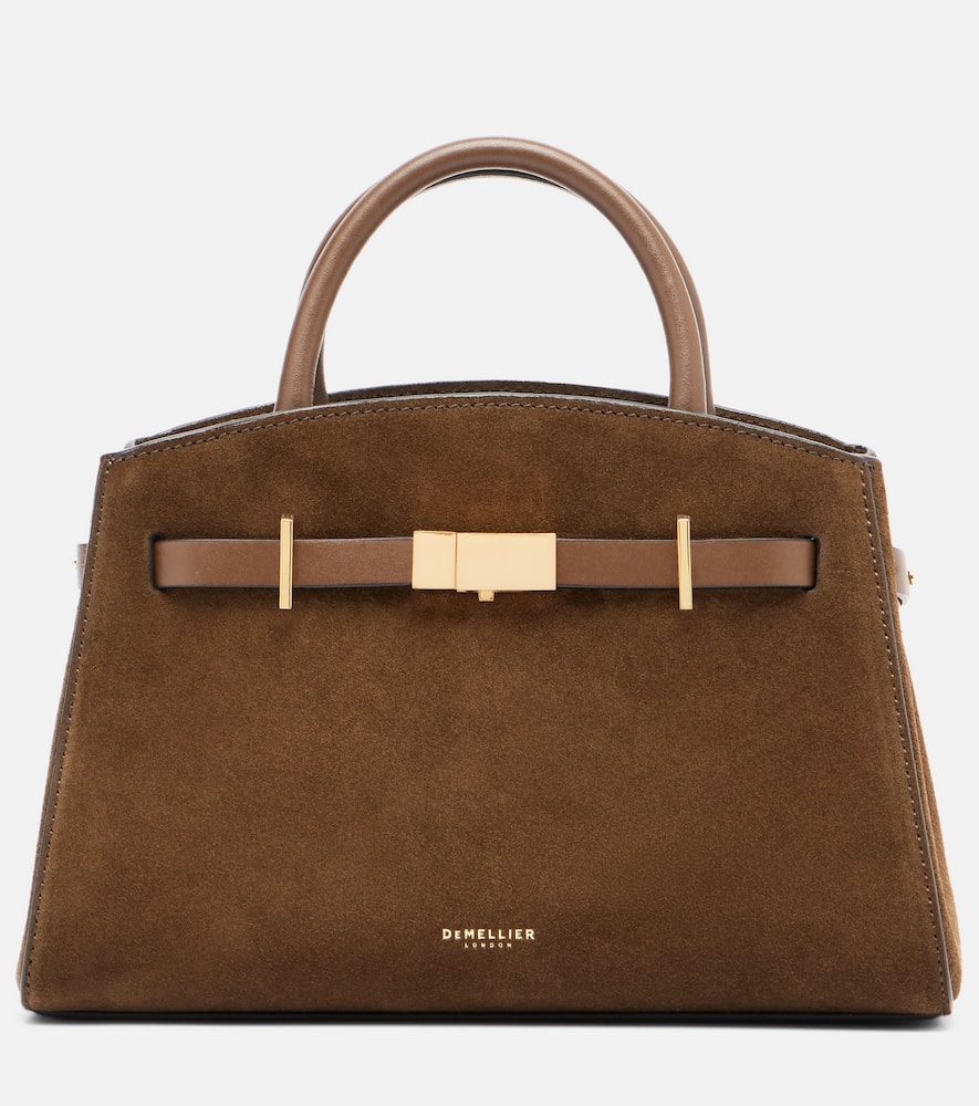 Henkeltasche Hudson Small aus Veloursleder
