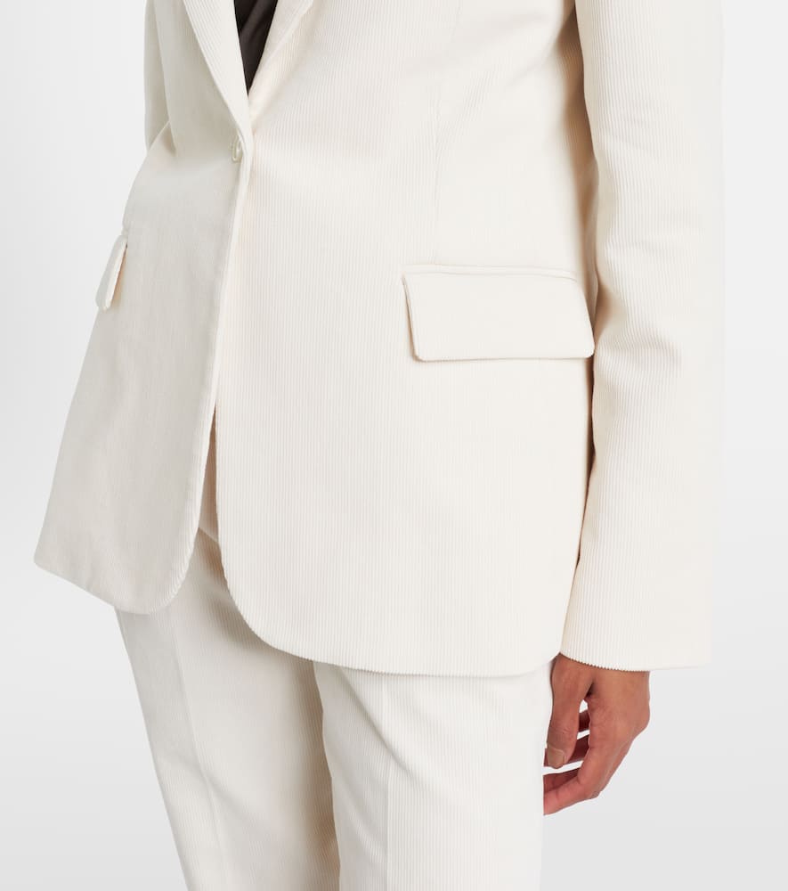 Nili Lotan Marshal Cotton Corduroy Blazer In Neutral