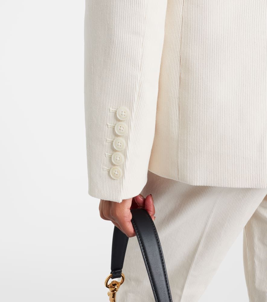 Nili Lotan Marshal Cotton Corduroy Blazer In Neutral