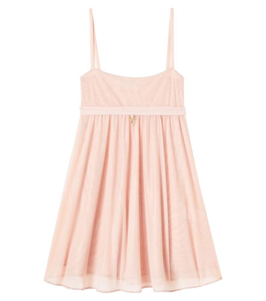 Oseree Oséree Kids Gathered Tulle Dress In Pink