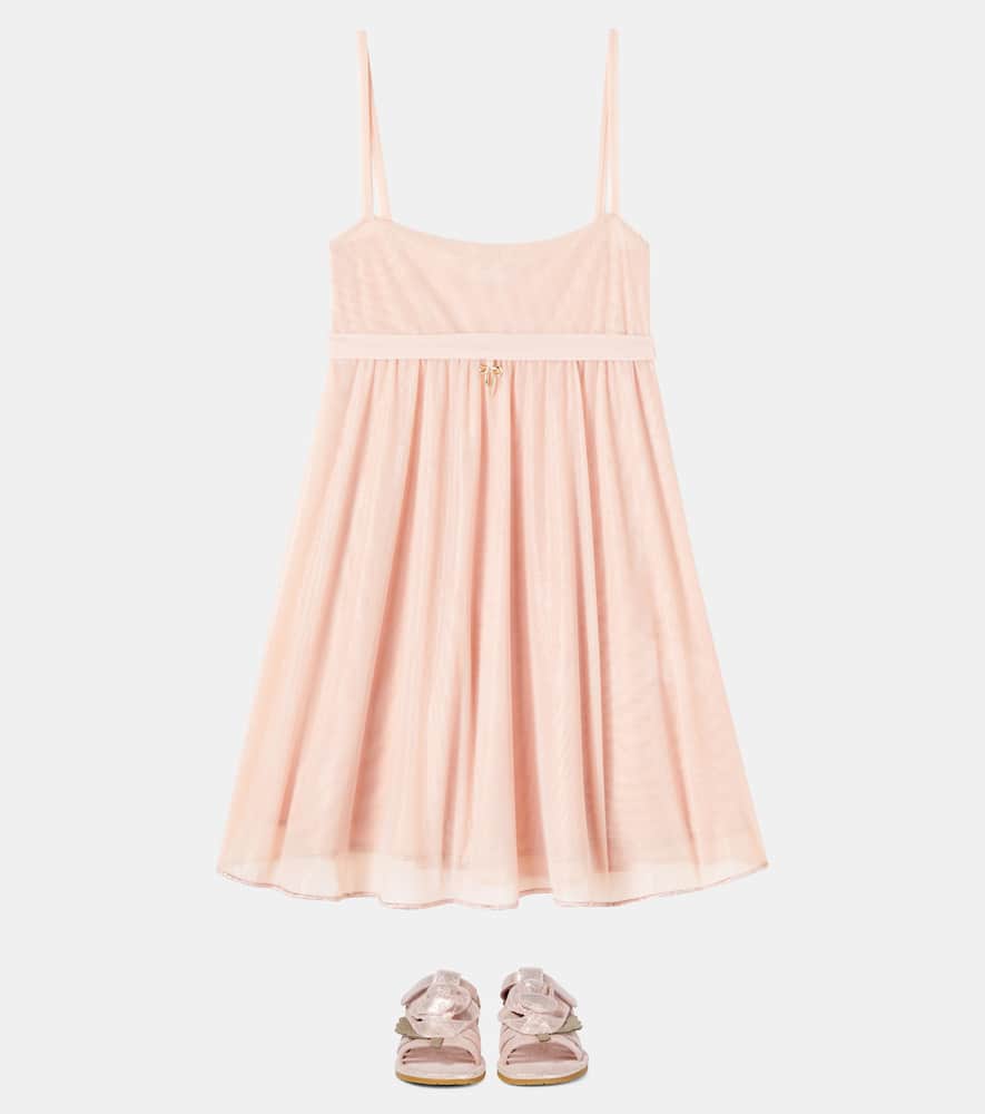 Oseree Oséree Kids Gathered Tulle Dress In Pink