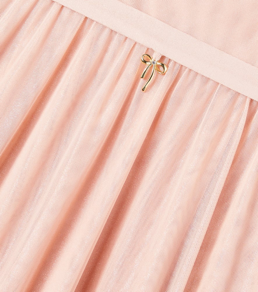 Oseree Oséree Kids Gathered Tulle Dress In Pink