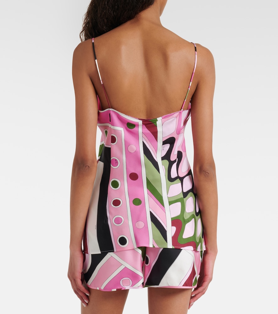  Pucci Pucci Bedrucktes Top Vivara Aus Seidensatin 