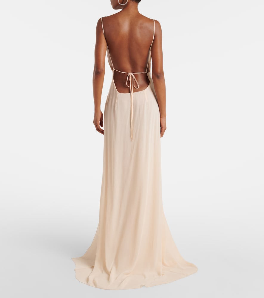  Blumarine Blumarine Vestido Largo De Georgette 