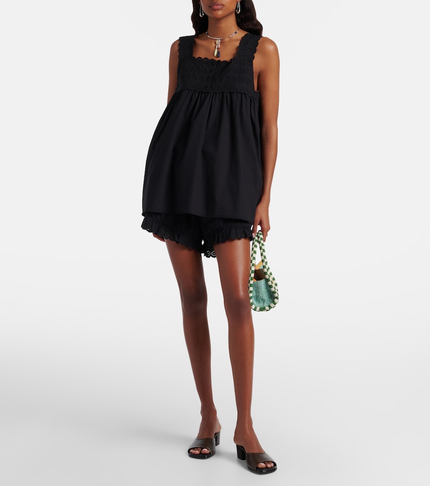 Posse Ezra broderie anglaise cotton shorts