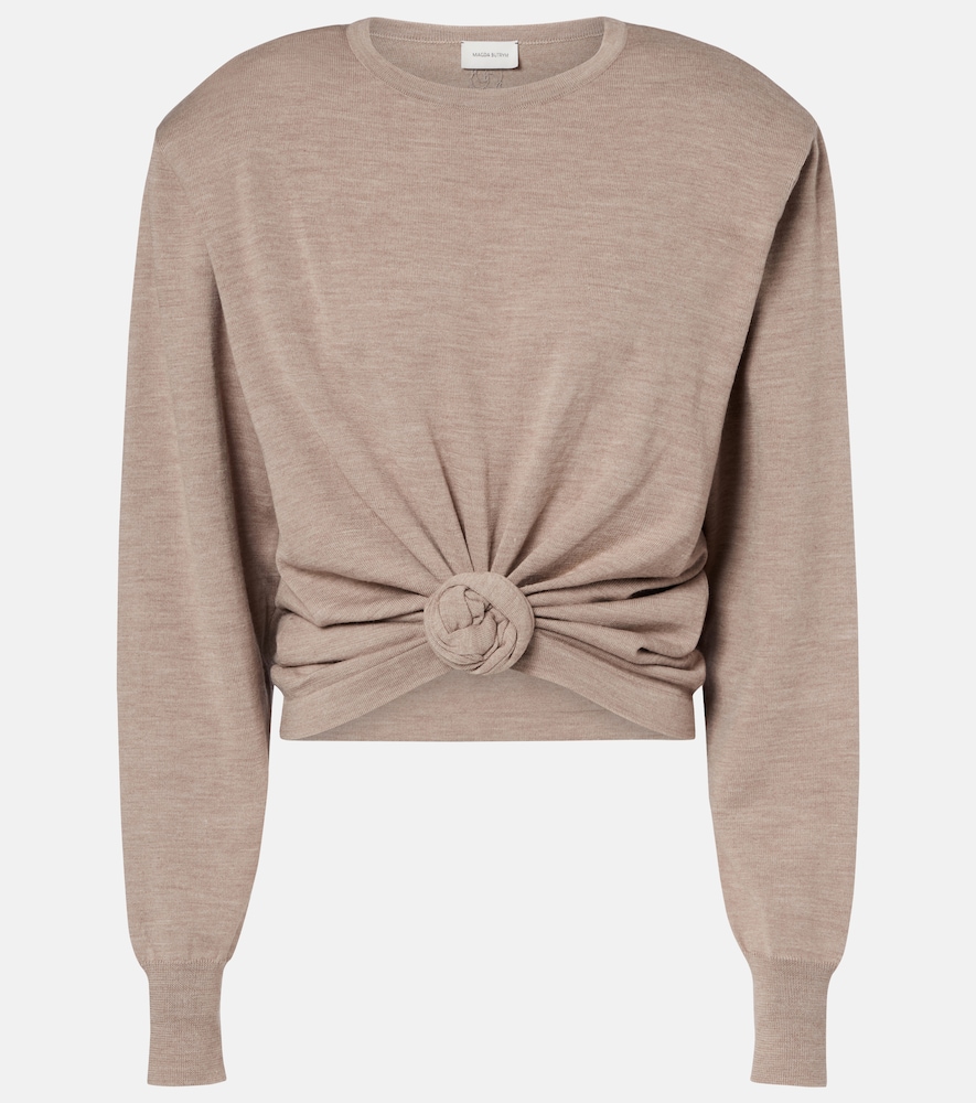 Magda Butrym Knot-detail wool sweater