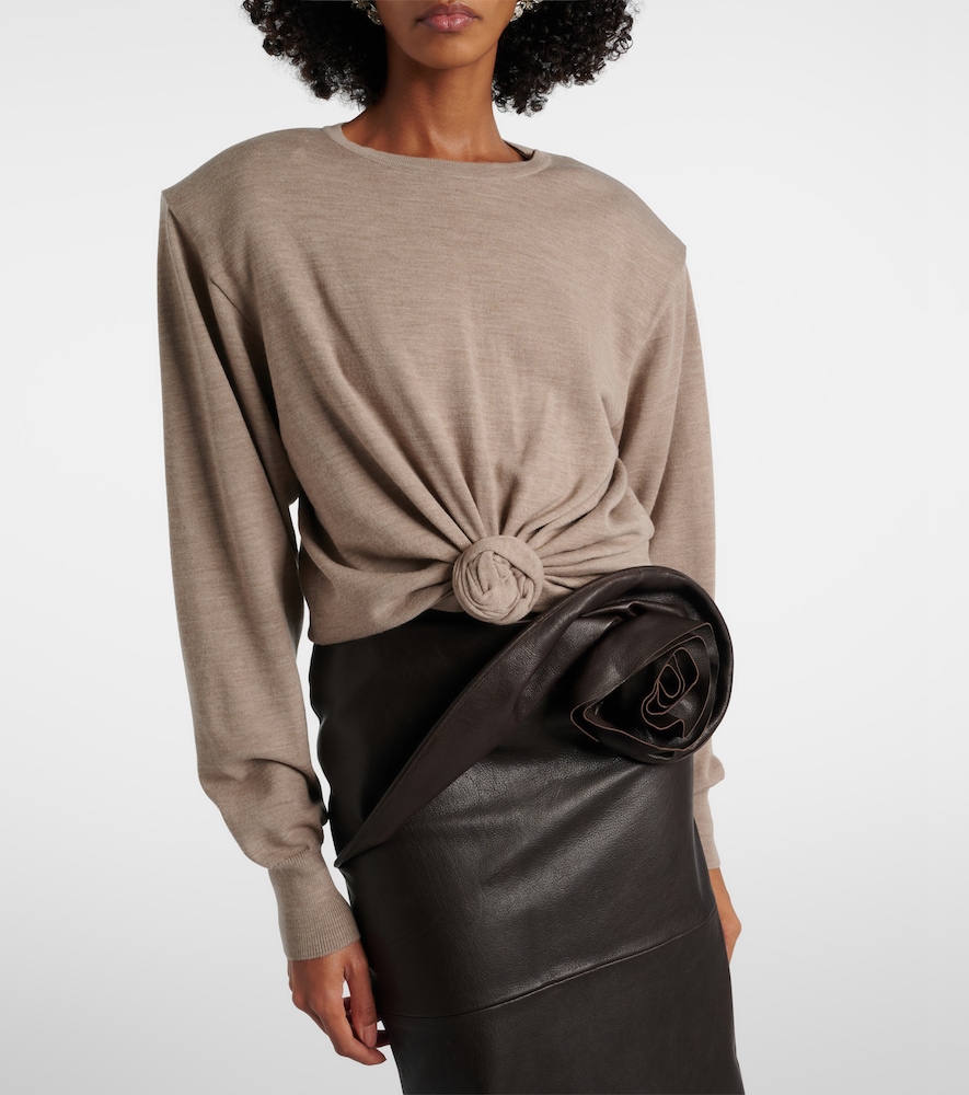  Magda Butrym Magda Butrym Knot-detail Wool Sweater 