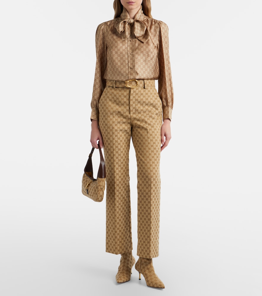  Gucci Gucci Schlaghose Gg Aus Canvas 