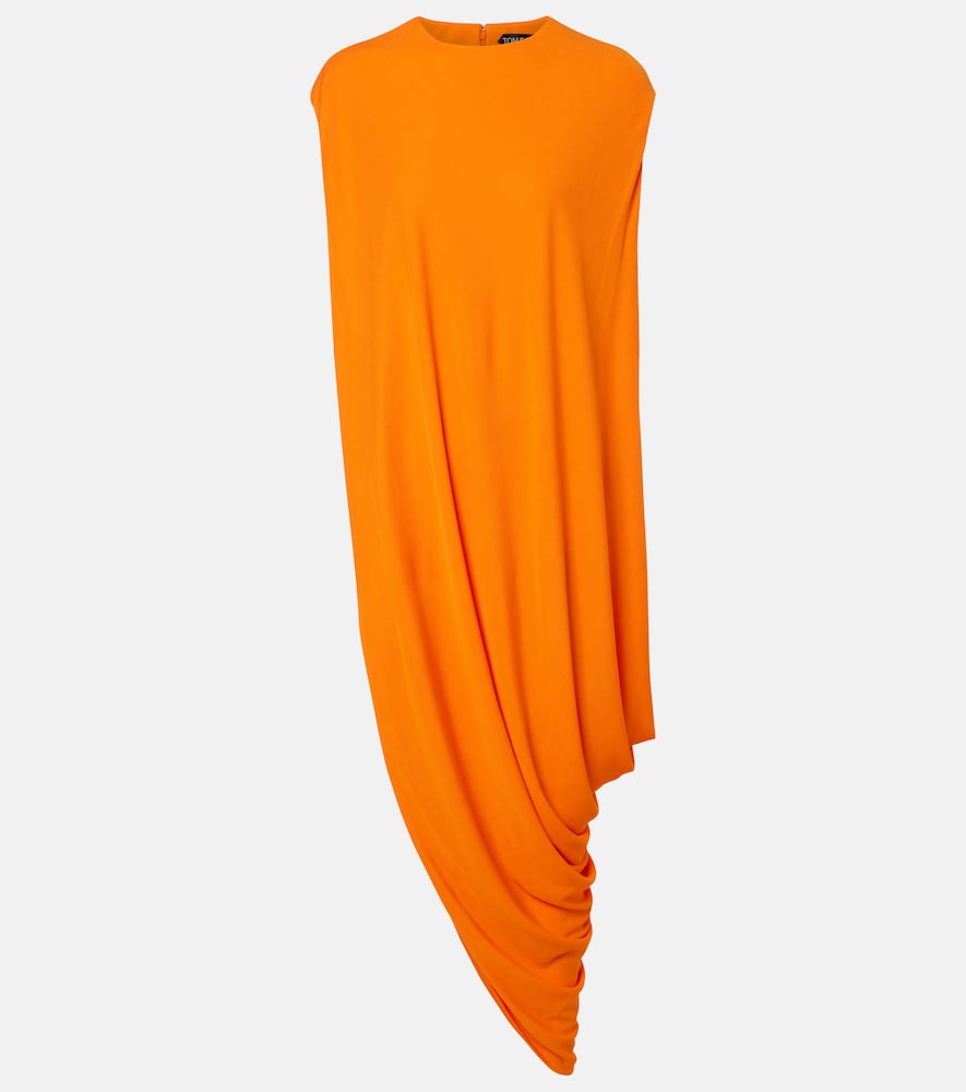 Tom Ford Women's Orange Asymmetric Draped Crepe Jersey Top UK Size 4 - Mytheresa