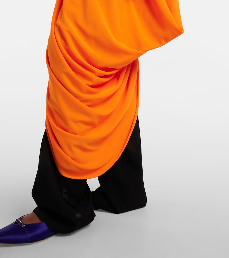  Tom Ford Tom Ford Asymmetric Draped Crãªpe Jersey Top 