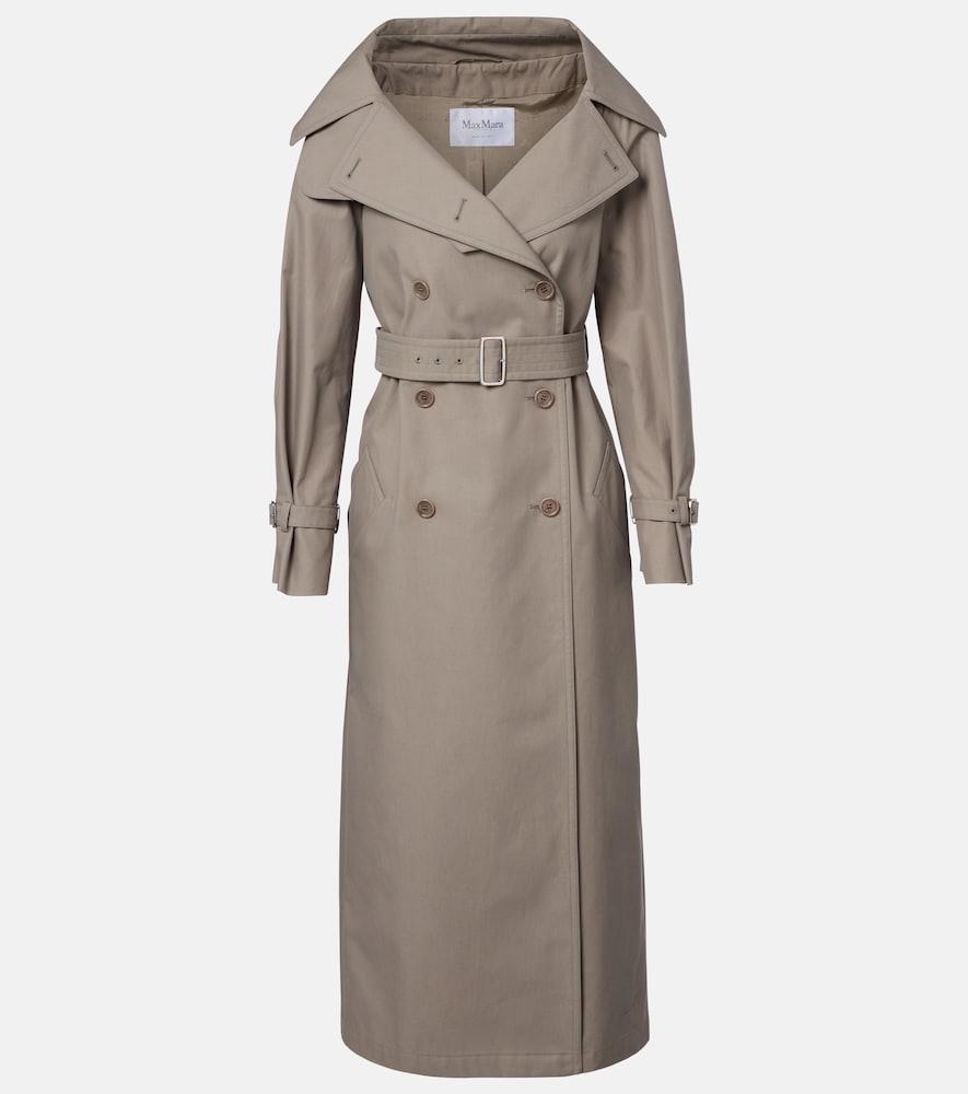 Max Mara Pancia Cotton Gabardine Trench Coat