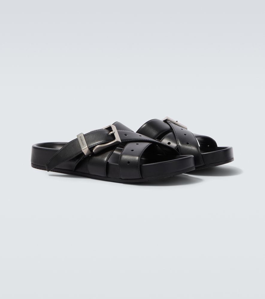 Balenciaga Belt leather mules