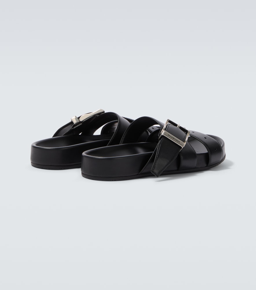  Balenciaga Balenciaga Belt Leather Mules 