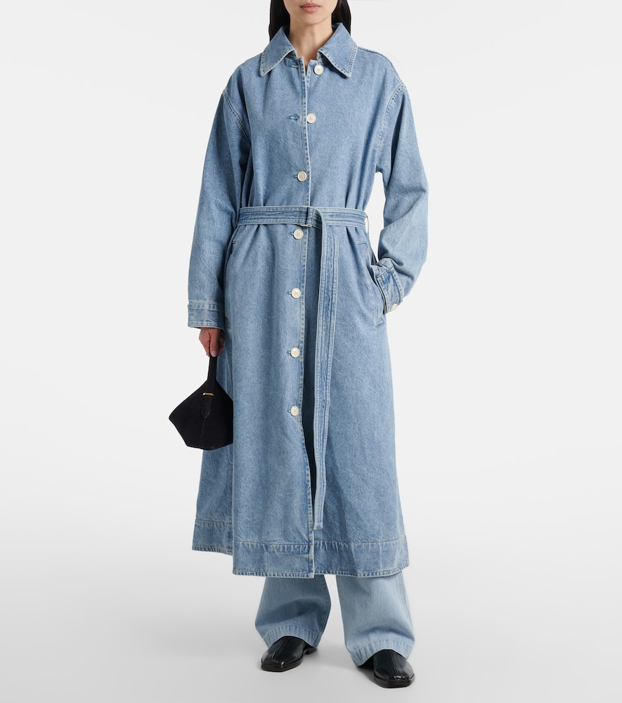 Agolde x Maria McManus denim wrap coat